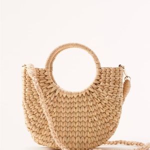 Abercrombie & Fitch Structured Straw Basket Bag ✨ Upgrade Your Beach Style